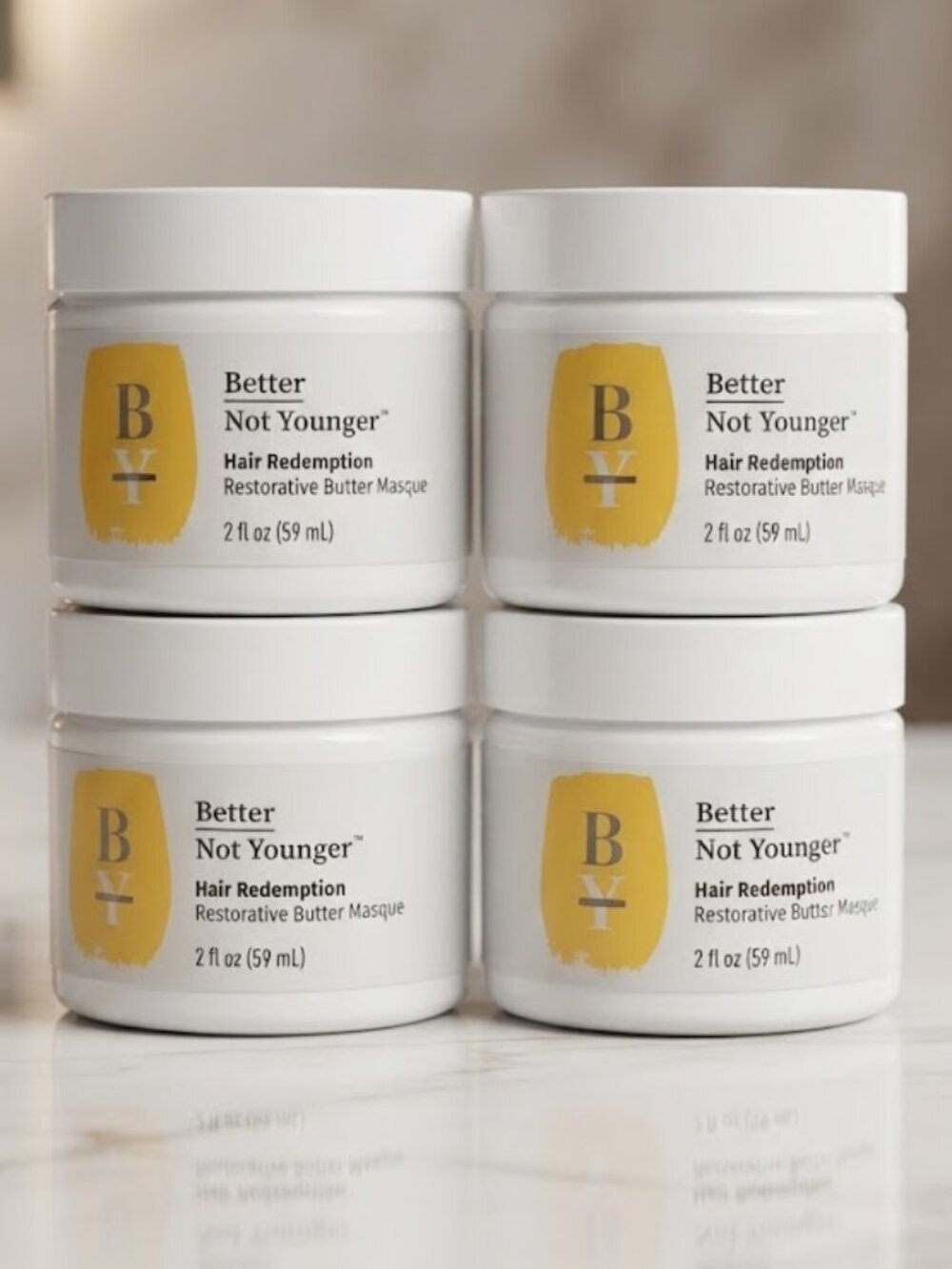 Bundle of 4 Better Not Younger Hair Redemption Butter Masque